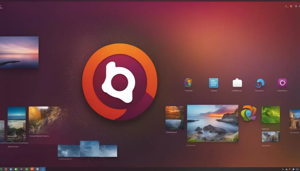 Desktop padrão do Ubuntu