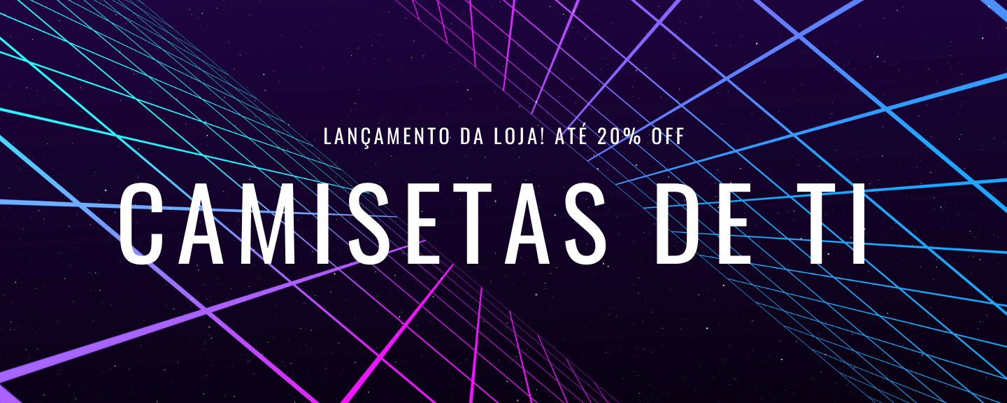 Banner Lancamento Camisetas de ti